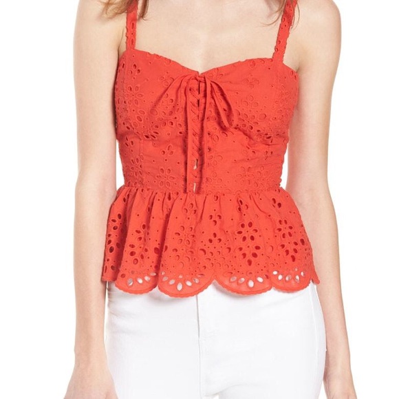 Cupcakes and Cashmere Peplum Tank - Picture 2 of 7